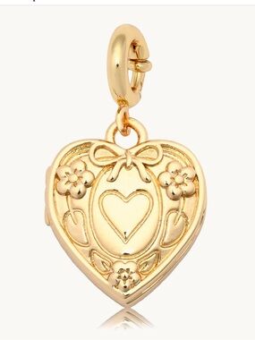 Like New Little Words Project Gold Heart Locket Charm